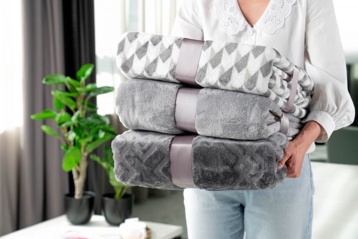 Плед Ardesto Flannel, 160х200см, 100% поліестер, геометрія