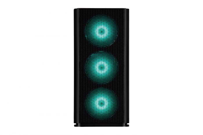 Корпус 2E GAMING Vertex GI01B без БЖ 2xUSB3.0, 1xUSBType-C, 3x140мм ARGB, 1x120мм ARGB, VGA 380мм, LCS ready, контролер з пультом, TG Side Panel, EATX, чорний