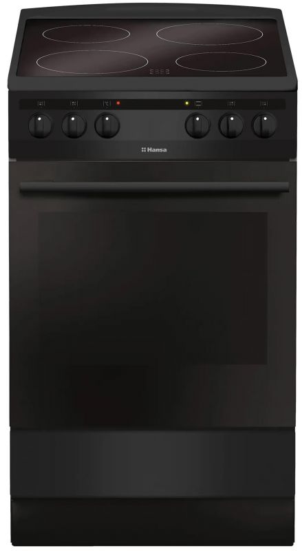 Плита Hansa електрична склокерамічна, 50х60см, 65л, чорний