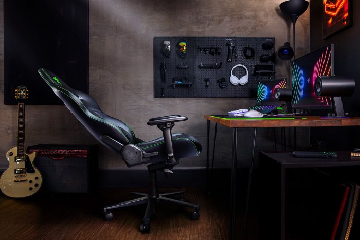Крісло Razer Enki ПУ шкіра, 4D-Armrests, чорно-зелений