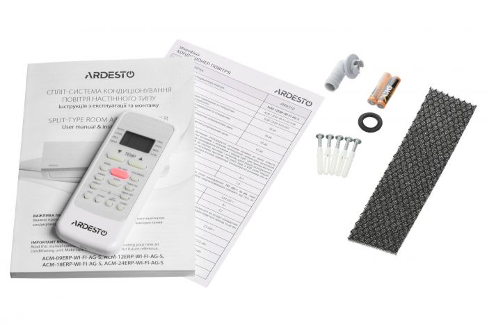 Кондиціонер  Ardesto ACM-07INV-R32-WF-AG-S 18м2 інвертор 7000BTU 2.1кВт A++/A+ -15°С Wi-Fi R32 білий