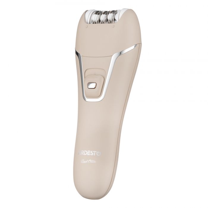 Епілятор ARDESTO 2в1 Pearl Cream LESH-Y700PERL, пінцетний, акумул., пінцет.-18, сух., насадок-2, бежевий