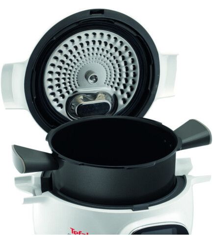 Мультиварка-скороварка Tefal Cook4Me +, 1600Вт, чаша-6л, електронне керув., пластик, білий