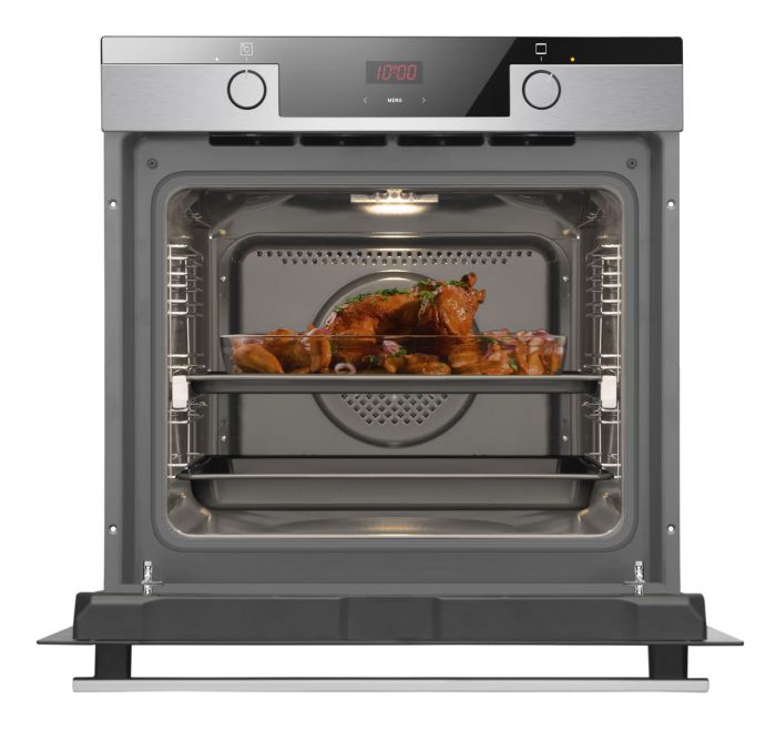 Духова шафа Hansa електрична, 77л, A, дисплей, конвекція, нерж