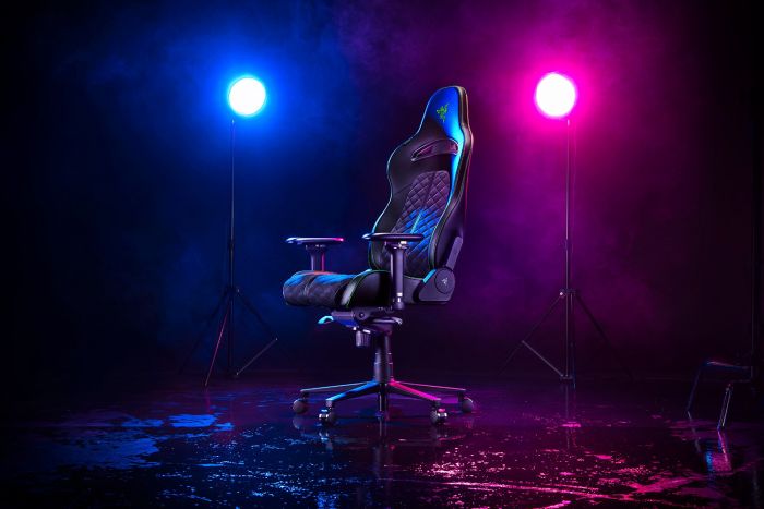 Крісло Razer Enki ПУ шкіра, 4D-Armrests, чорно-зелений