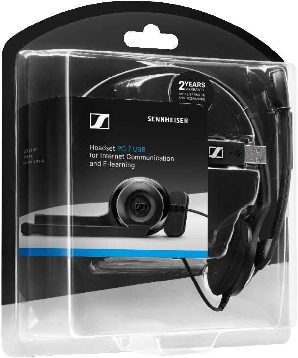 Гарнітура комп'ютерна моно On-Ear EPOS PC 7 Chat, USB, односпрямований, 2м, Чорний