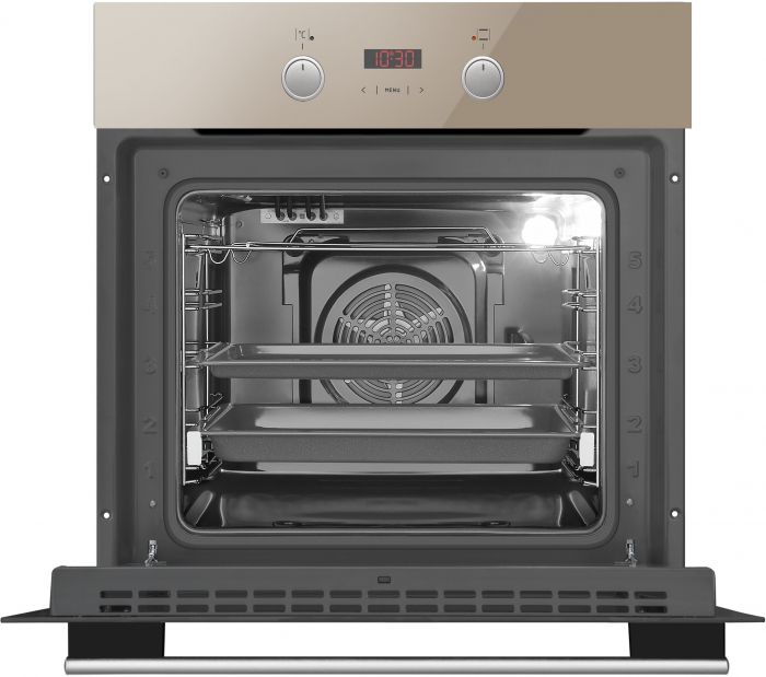 Духова шафа Hansa електрична, 65л, A, дисплей, конвекція, бежевий
