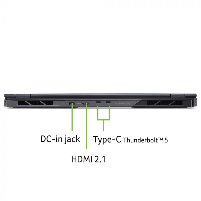 Ноутбук Acer Predator Helios 18 PH18-73 18" WQUXGA IPS, Intel U9-275HX, 96GB, F4TB, NVD5090-24, Win11P, чорний