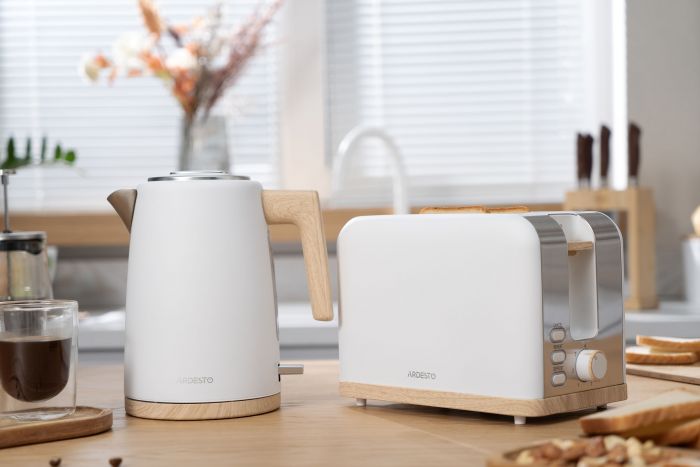 Тостер Ardesto T-F420WWD, 800Вт, метал, 2 слоти, білий