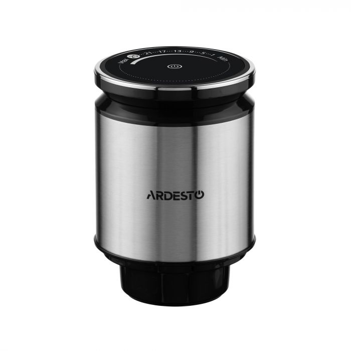 Подрібнювач ARDESTO, 800Вт, чаша 3000мл, скло, корпус-нерж. сталь, чорний