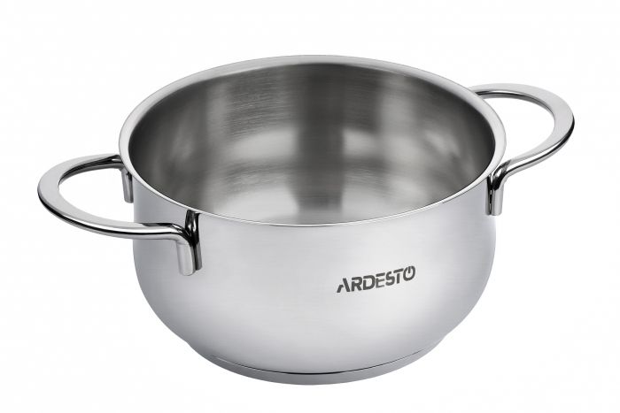 Каструля зі скляною кришкою ARDESTO Black Mars, 4.3л, нержавіюча сталь