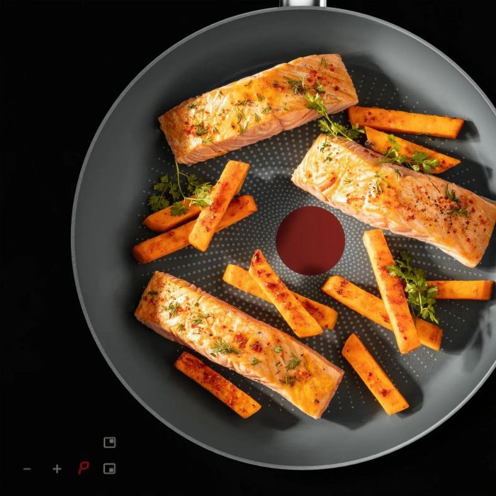 Сковорода Tefal Halo EUCALYPTUS, 24см, алюміній, бакеліт, сірий