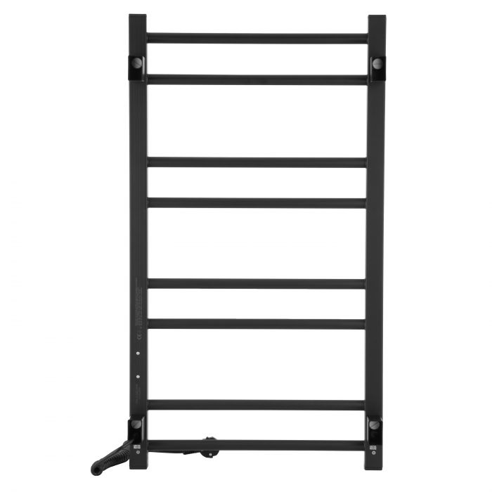 Рушникосушка ARDESTO електрична  Square-TR K, 770x430х80мм, таймер-регулятор, сталь, чорний матовий