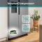 Холодильник SBS Gorenje, 179х70х92см, 2 двері, 376(190)л, А++, NF+, Інв., Зона св-ті, диспенсер, генератор льоду, Зовн. Диспл, нерж