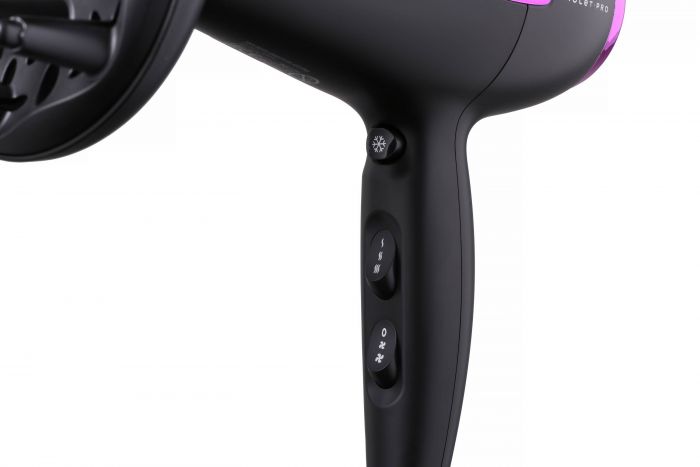 Фен ARDESTO Violet PRO HD-Y221PRO ,1750-2100Вт, 2 швидкості, 3 темп.режими, дифузор, чорний