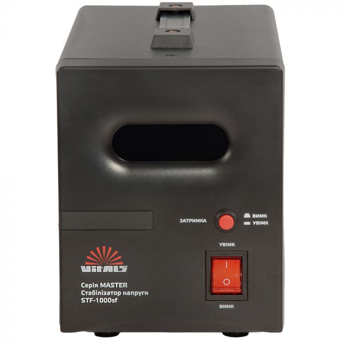 Стабілізатор напруги Vitals Master STF-1000sf тиристорний 600Вт 1000ВА 100-260В однофазний 4.02кг