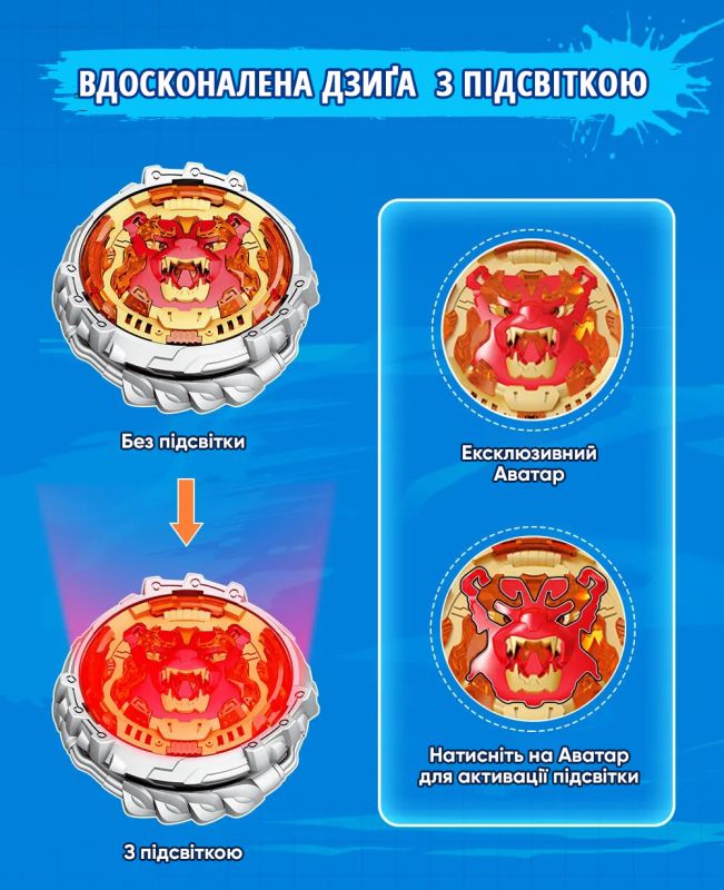 Дзиґа Infinity Nado VI Proskill Pack Палаючий Бойовий Ведмідь (Blazing War Bear)