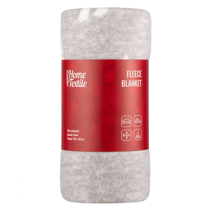 Плед ARDESTO Fleece 130x160см, 100% поліестер, олені