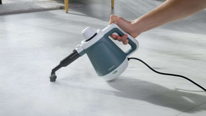 Пароочисник ARDESTO, 1200Вт, 400мл, 3.5Бар, білий+ синій