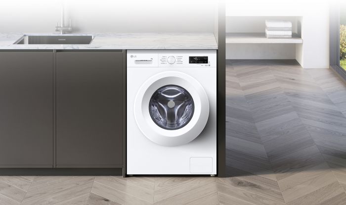 Пральна машина LG фронтальна, 6кг, 1200, В, 44см, дисплей, пара, інвертор, білий