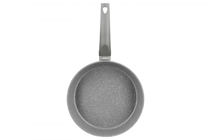Сковорода глибока з кришкою Ardesto Gemini Gourmet Apulia, 24см, алюміній, сірий