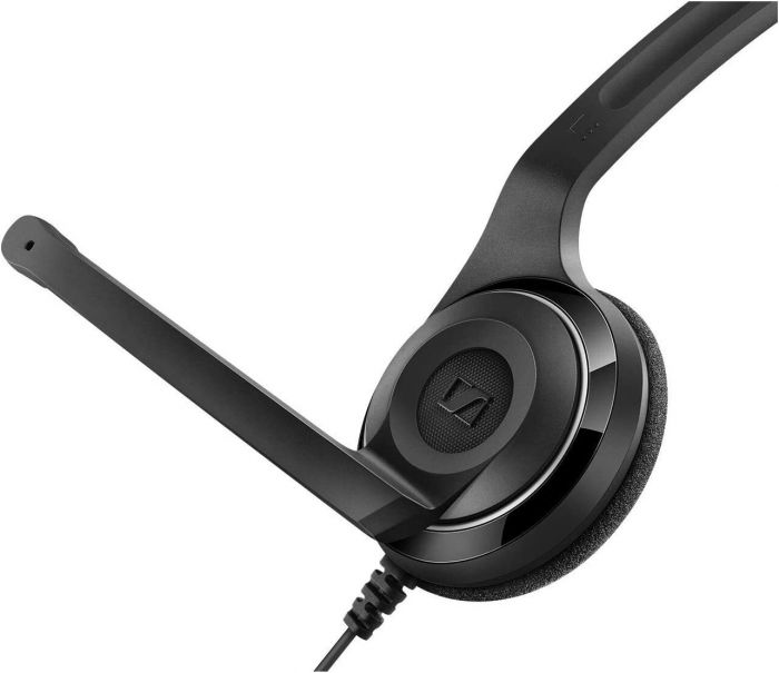 Гарнітура комп'ютерна моно On-Ear EPOS PC 7 Chat, USB, односпрямований, 2м, Чорний