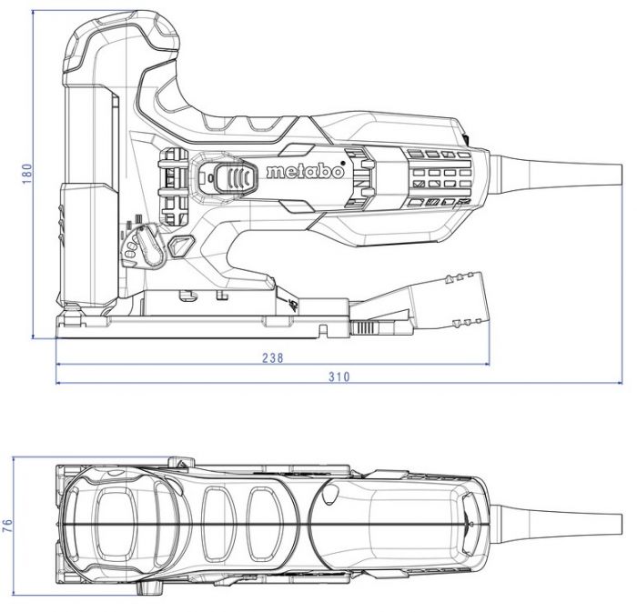 Лобзик Metabo STE 100 Quick 710Вт 1000-3100об/хв 2кг