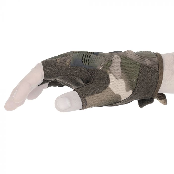 Рукавички тактичні 2E, безпалі, M, камуфляж