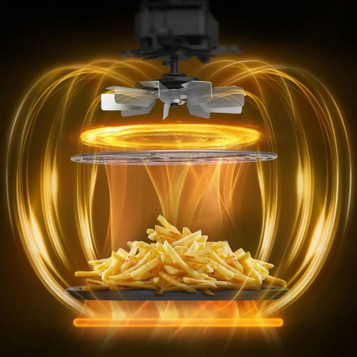 Мультипіч Tefal Easy Fry XL Surface, 2200Вт, чаша-4л, сенсорне керув., з віконцем, 10 програм, пластик, чорно-сірий