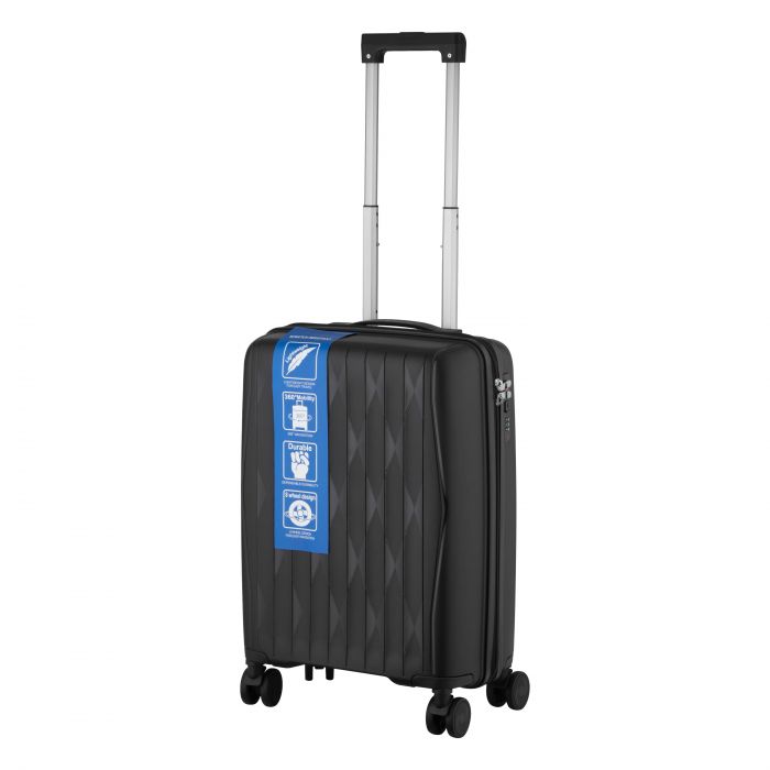 Набір валіз 2E, M7979, поліпропілен, (L+M+S), блискавка anti theft, 4 колеса, кодовий замок, чорний