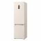 Холодильник LG з нижн. мороз., 203x60х68, холод.відд.-277л, мороз.відд.-110л, 2дв., E, NF, інв., диспл зовн., Fresh Сonverter, Metal Fresh, бежевий