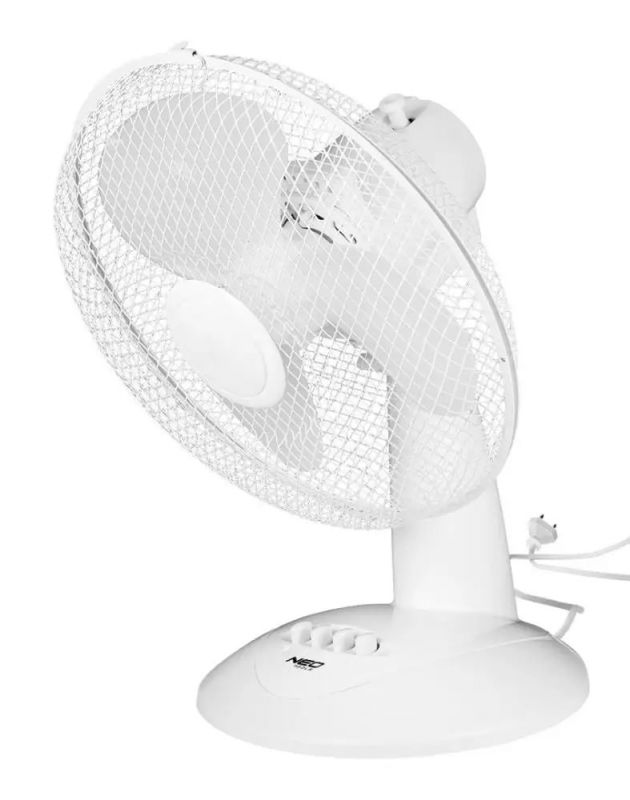 Вентилятор настільний Neo Tools, 40см, 45Вт, білий