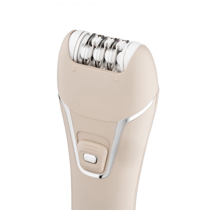 Епілятор ARDESTO 2в1 Pearl Cream LESH-Y700PERL, пінцетний, акумул., пінцет.-18, сух., насадок-2, бежевий