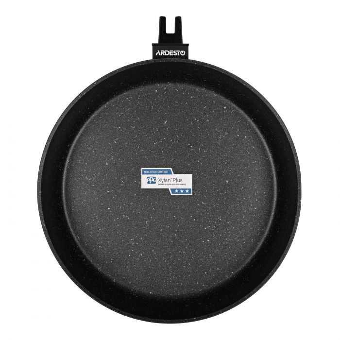 Сковорода глибока зі знімною ручкою ARDESTO Gemini Bari, 28см, алюміній, чорний
