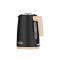 Електрочайник ARDESTO Wood Modern, 1.7л, метал, мат, Strix, чорний