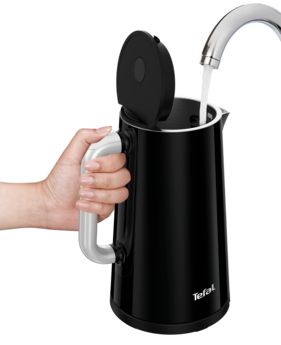 Електрочайник Tefal DIGITAL, 1.7л, LED дисплей, з подвійними стінками, глянець, чорний