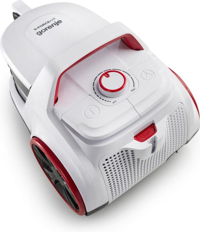 Пилосос Gorenje контейнерний, 850Вт, конт пил -3л, HEPA, телескоп трубка, білий