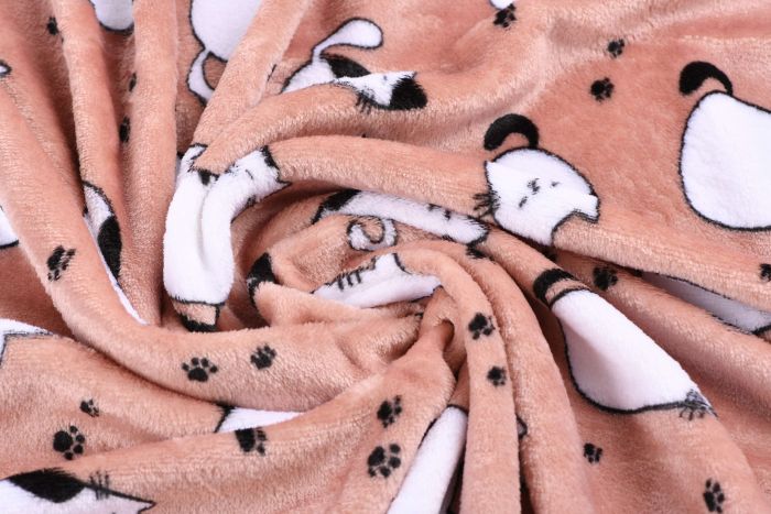 Плед Ardesto Flannel, 160х200см, 100% поліестер, котики