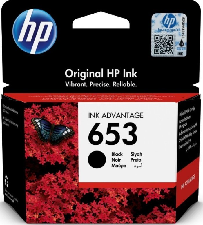 Картридж із друкуючою головкою струменевий HP No.653 DJ IA 2876/6075/6475 black