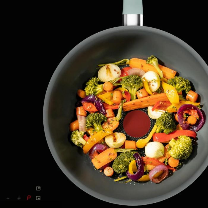 Сковорода ВОК Tefal Halo EUCALYPTUS, 26см, алюміній, бакеліт, сірий