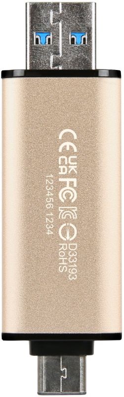 Накопичувач Transcend 128GB USB 3.2 Type-A + Type-C JetFlash 930 R420/W400MB/s Чорний