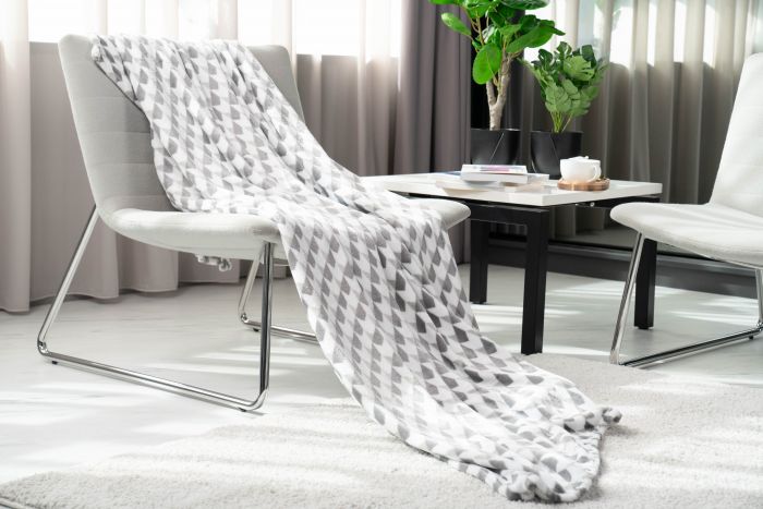 Плед Ardesto Flannel, 160х200см, 100% поліестер, геометрія