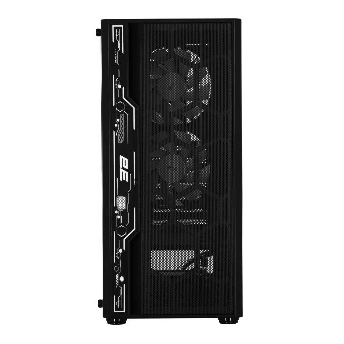 Корпус 2E GAMING Spero G2052 без БЖ 2xUSB3.0, 1xUSB2.0, 1x120мм ARGB, 2x120мм, VGA 345мм, LCS ready, TG Side Panel, ATX, чорний