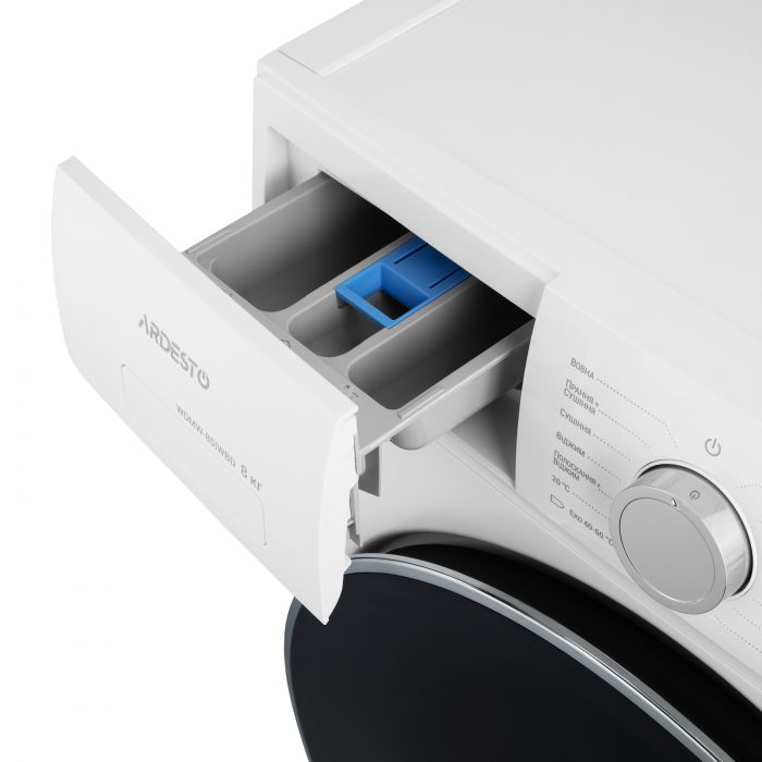 Прально-сушильна машина ARDESTO фронтальна, 8(5)кг, 1200, А/Е, 57.2см, дисплей, пара, інвертор, білий
