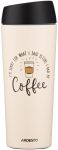 Термокухоль ARDESTO Coffee Time, 450мл, нержавіюча сталь, бежевий