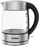 Електрочайник Tefal Glass Kettle 1.7л, скло, з підсвіткою, сріблясто-чорний