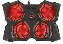 Підставка для ноутбука Trust GXT 278 Yozu, до 17.3", RED LED, чорний