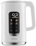 Електрочайник Sencor 1.7л, Strix, LED дисплей, подвійні стінки, сенс. керування, білий