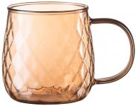 Набір чашок ARDESTO Golden Moon, 350мл, 2шт, боросилікатне скло, золотистий