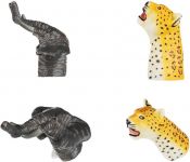 Ігровий набір Same Toy Пальчиковий театр Слон та Леопард, 2шт